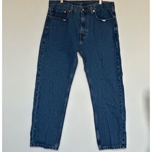 Levi's 505 Jeans Mens 36x30 Regular Fit Straight Leg Blue Medium Wash Denim